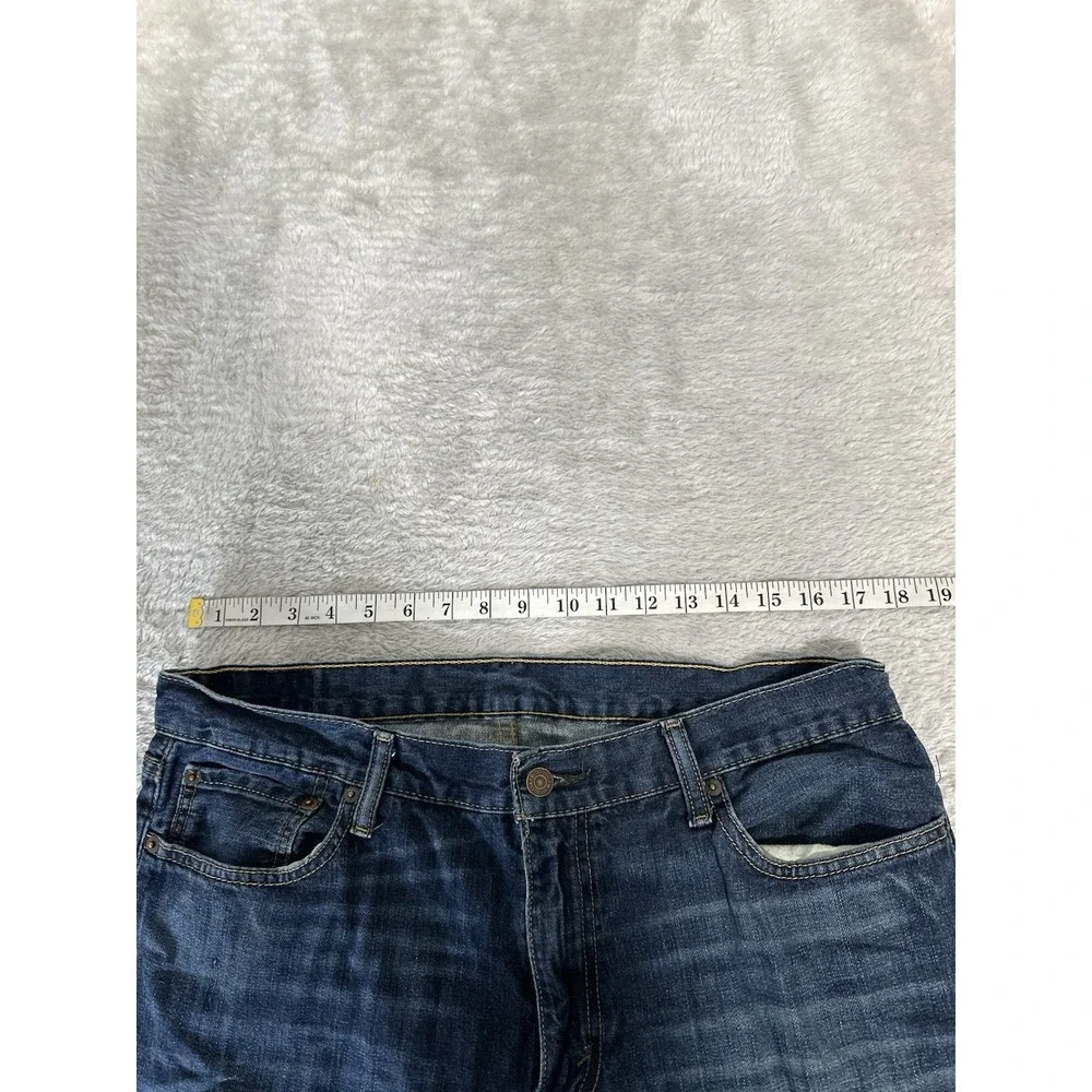 Levi's‎ 514 Mens Slim Straight Denim Blue Jeans Pants Size 36x30 Distressed